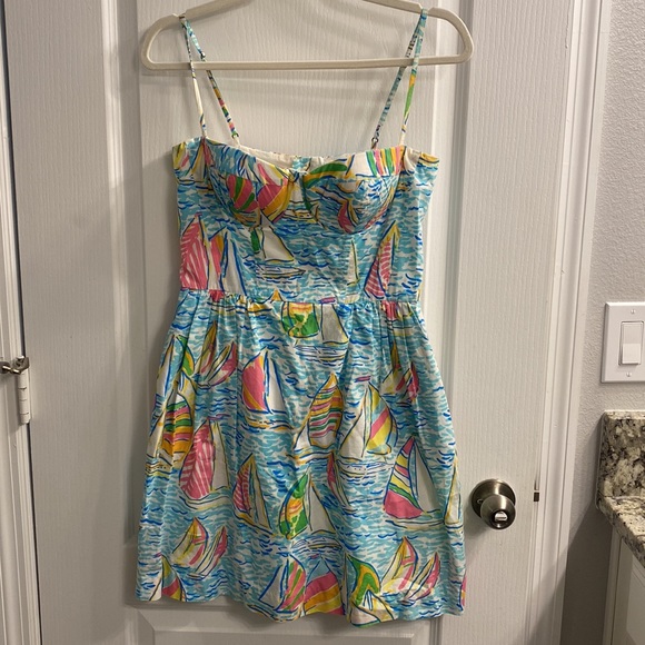 Lilly Pulitzer Georgie Dress in You Gotta Regatta 🦄 - Picture 3 of 7